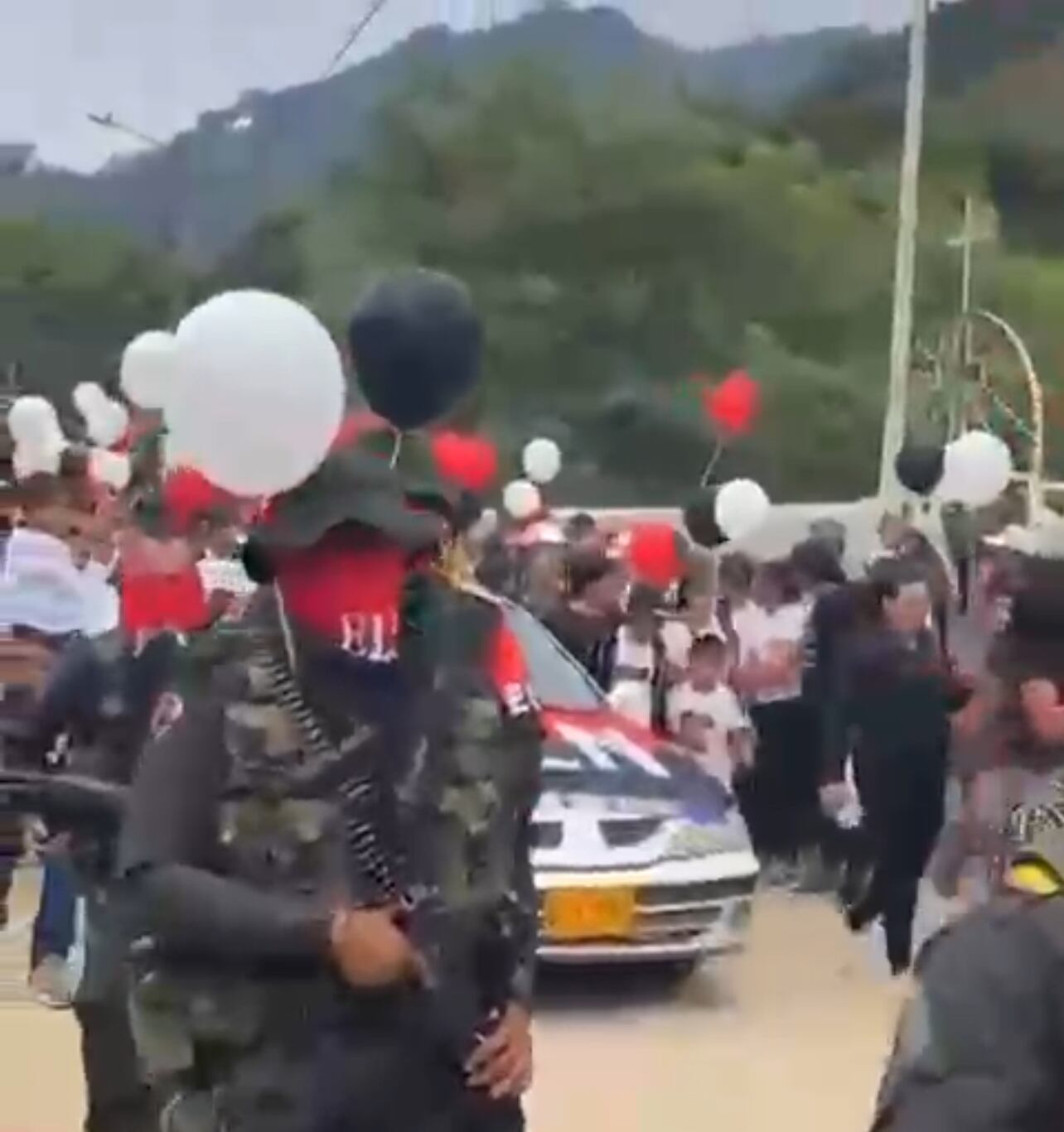 Sepelio de alias El Tigre, cabecilla del ELN.