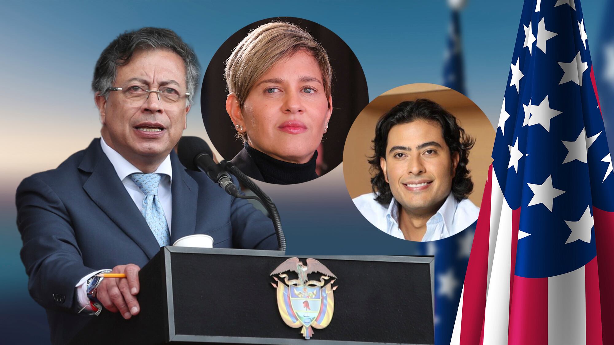 Gustavo Petro, Verónica Alcocer, Nicolas Petro lista Clinton