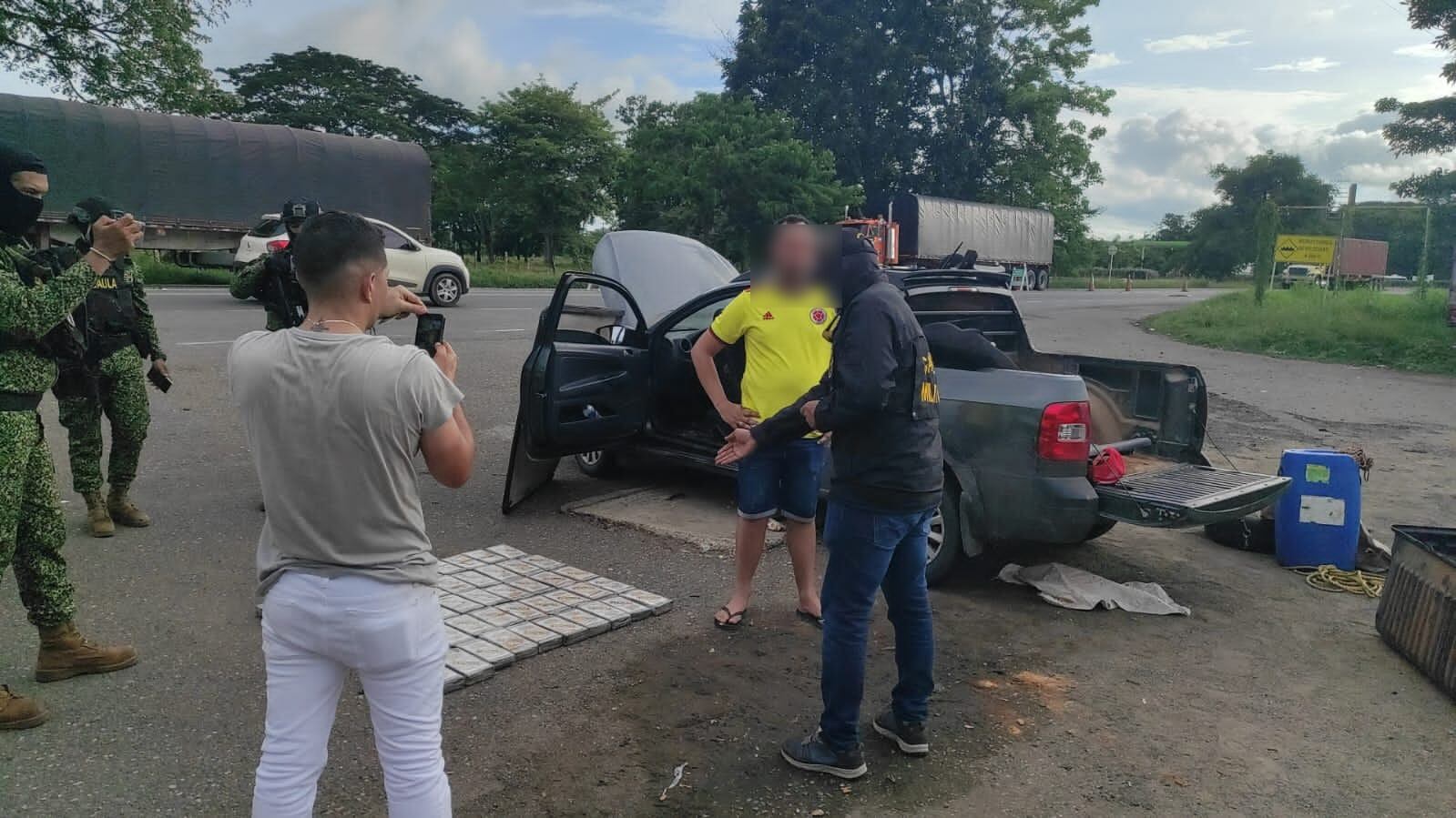 Incautación de cocaína en vía Cartagena