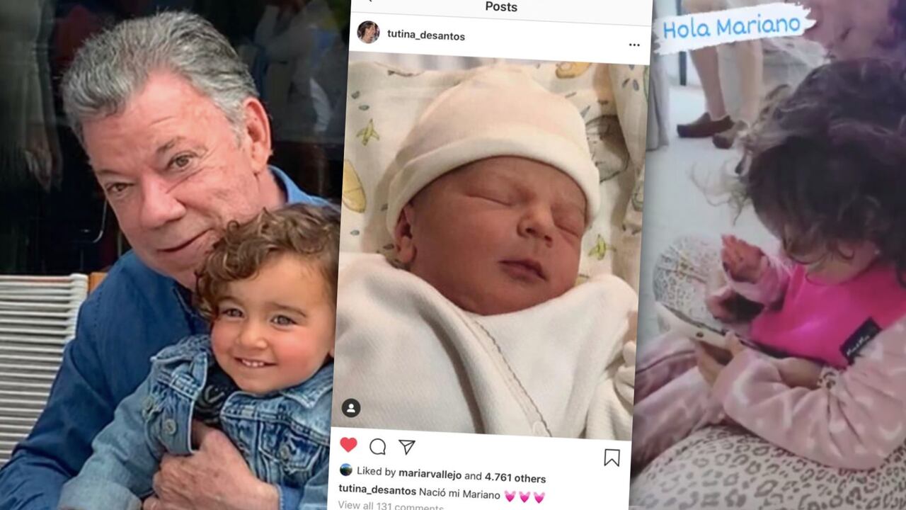 Juan Manuel Santos y sus nietos