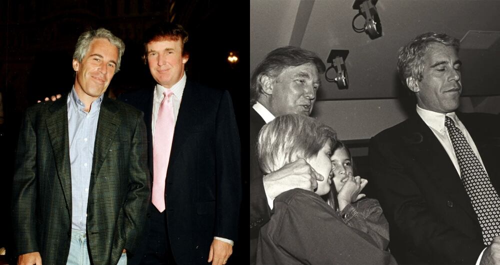 Jeffrey Epstein y Donald Trump