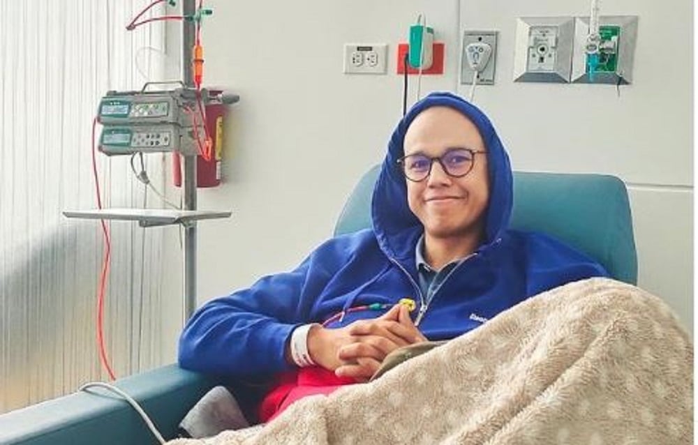 Diego Guauque terminó un ciclo más en su lucha por derrotar al cáncer