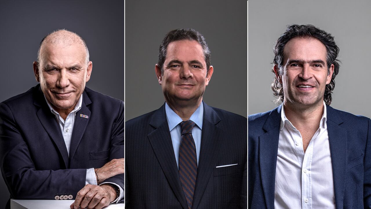 Roy Barreras, presidente del Congreso; Germán Vargas Lleras, exvicepresidente y Federico Gutiérrez, exalcalde de Medellín