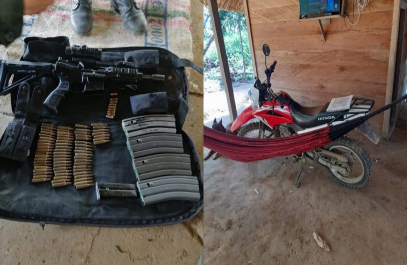 Elementos de seguridad en los refugios de Otoniel