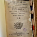 Primer tomo del Diccionario de autoridades. RAE