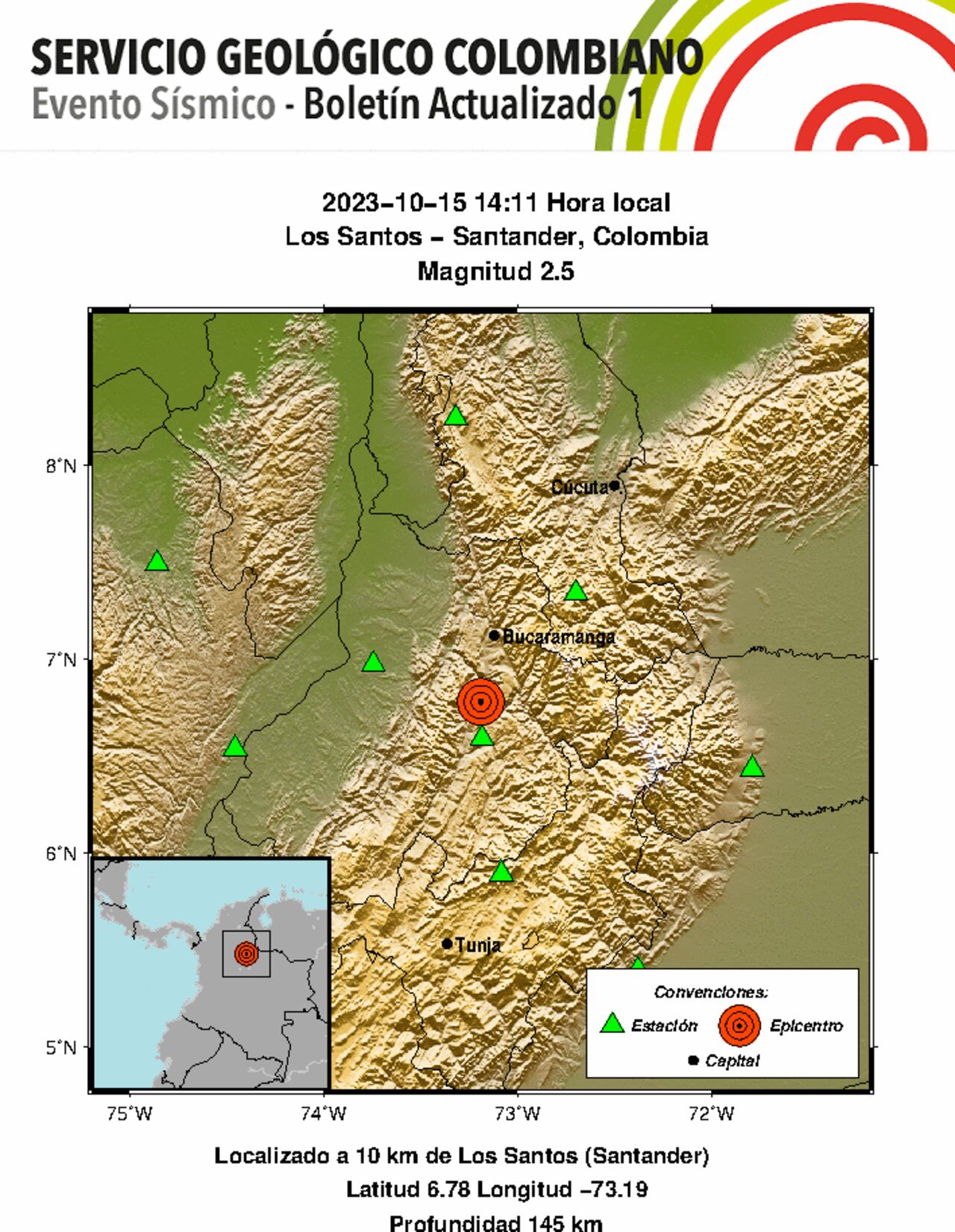El más reciente sismo se registró en Los Santos.