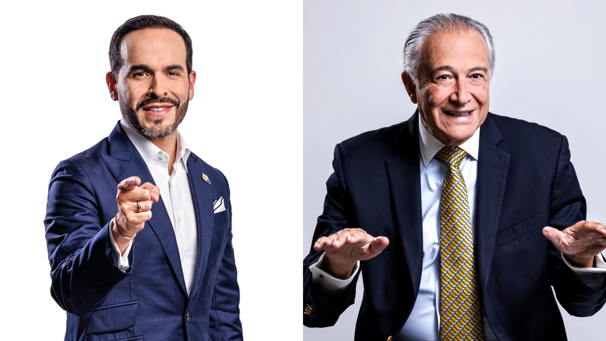 Abelardo de la Espriella y el general (r) Oscar Naranjo.