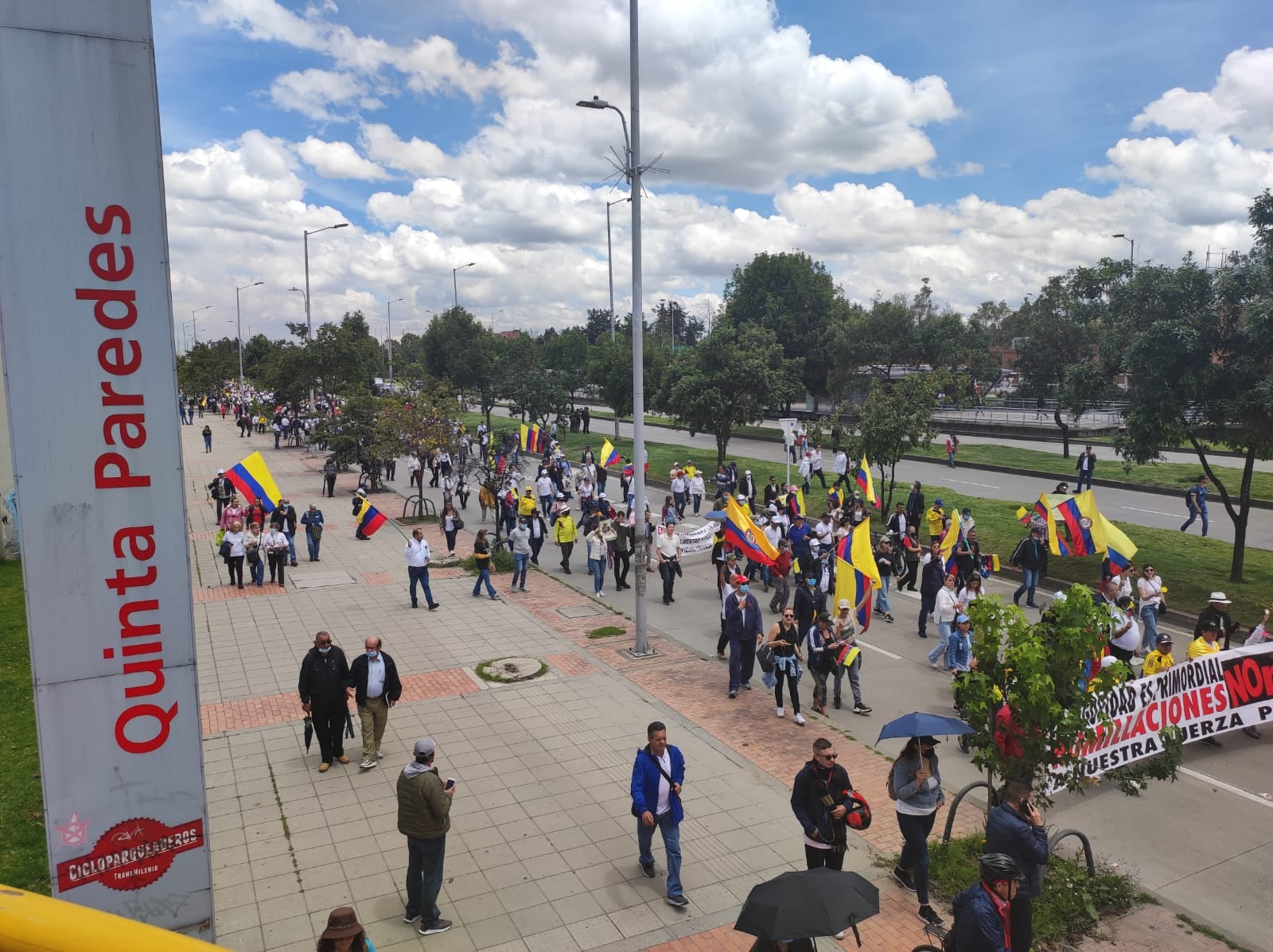 Protestas en Bogotá