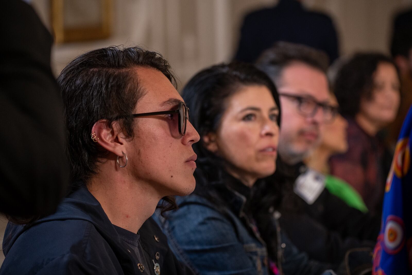 Artistas reunidos con el presidente Petro en la Casa de Nariño