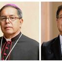 Monseñor Luis José Rueda y el presidente Gustavo Petro