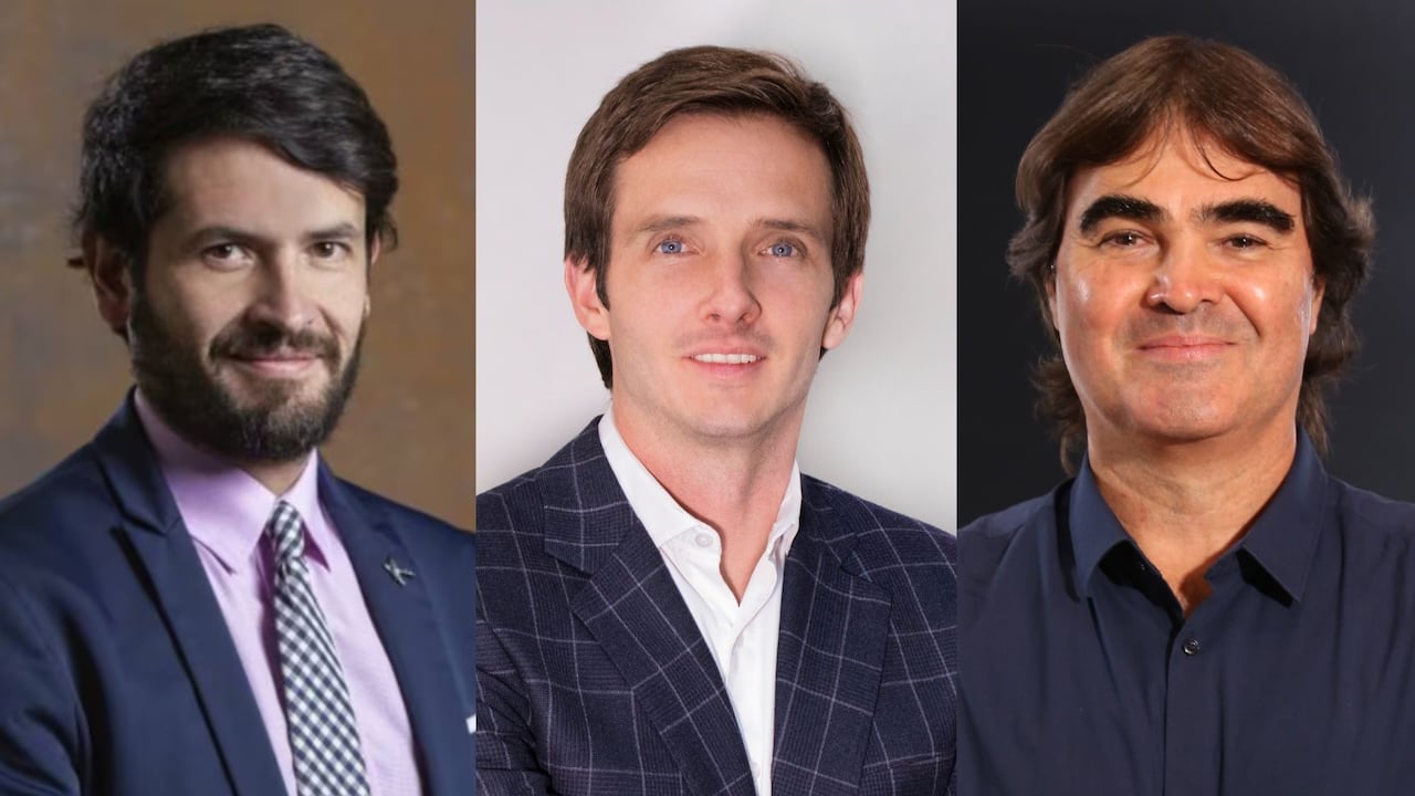 Juan Carlos Losada, autor de la Ley 2232 de plásticos de un solo uso; Daniel Mitchell, presidente de Acoplásticos y Federico Londoño, presidente de Químicoplásticos.