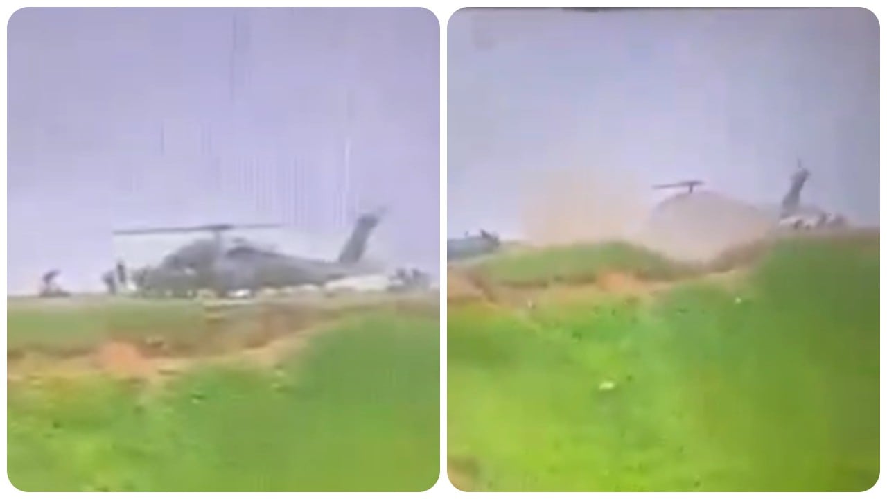 Ataque a helicóptero del Ejército Nacional en San Lucas, zona rural del municipio de Montecristo, en el sur de Bolívar.