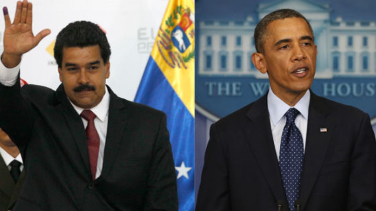 Nicolás Maduro y Barack Obama.