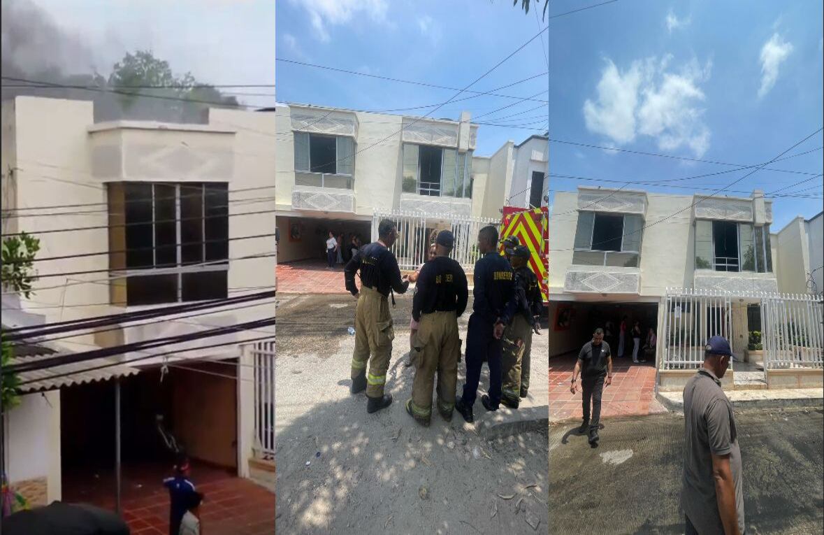 Se incendia casa del cantante Alci Acosta en Soledad, Atlántico.