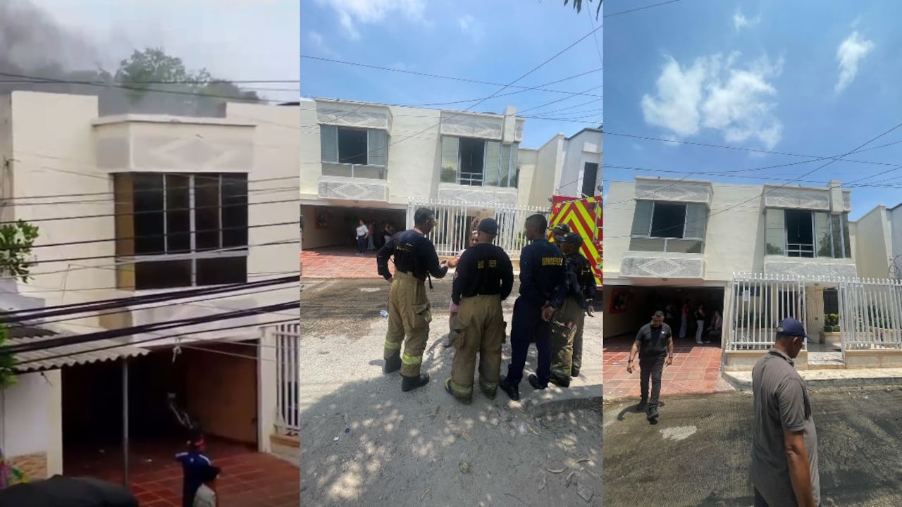 Se incendia casa del cantante Alci Acosta en Soledad, Atlántico.