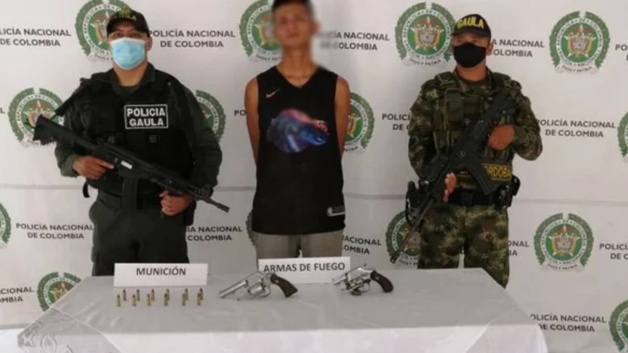 Alias el Russo fue capturado en zona rural de San Carlos, Córdoba. Foto Policía.