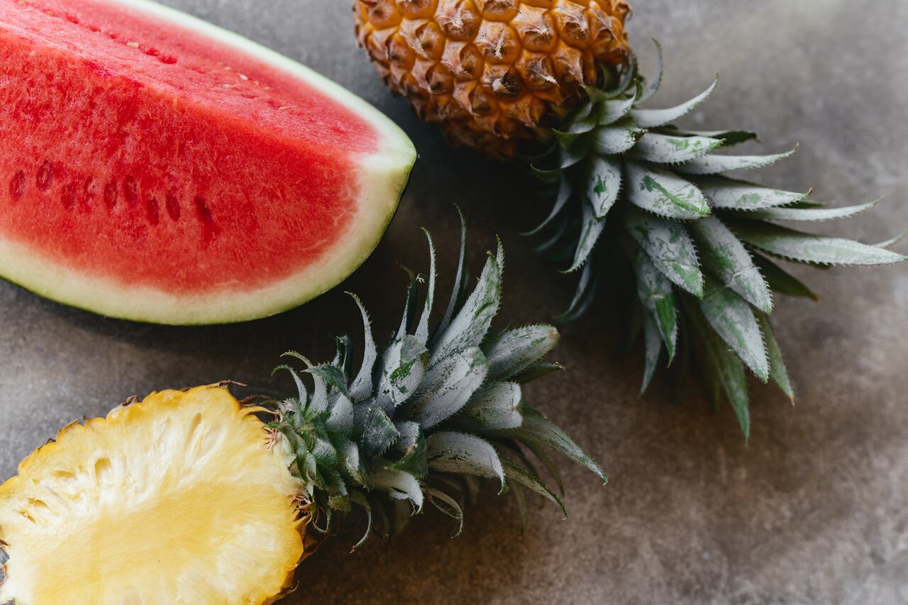 piña y sandía