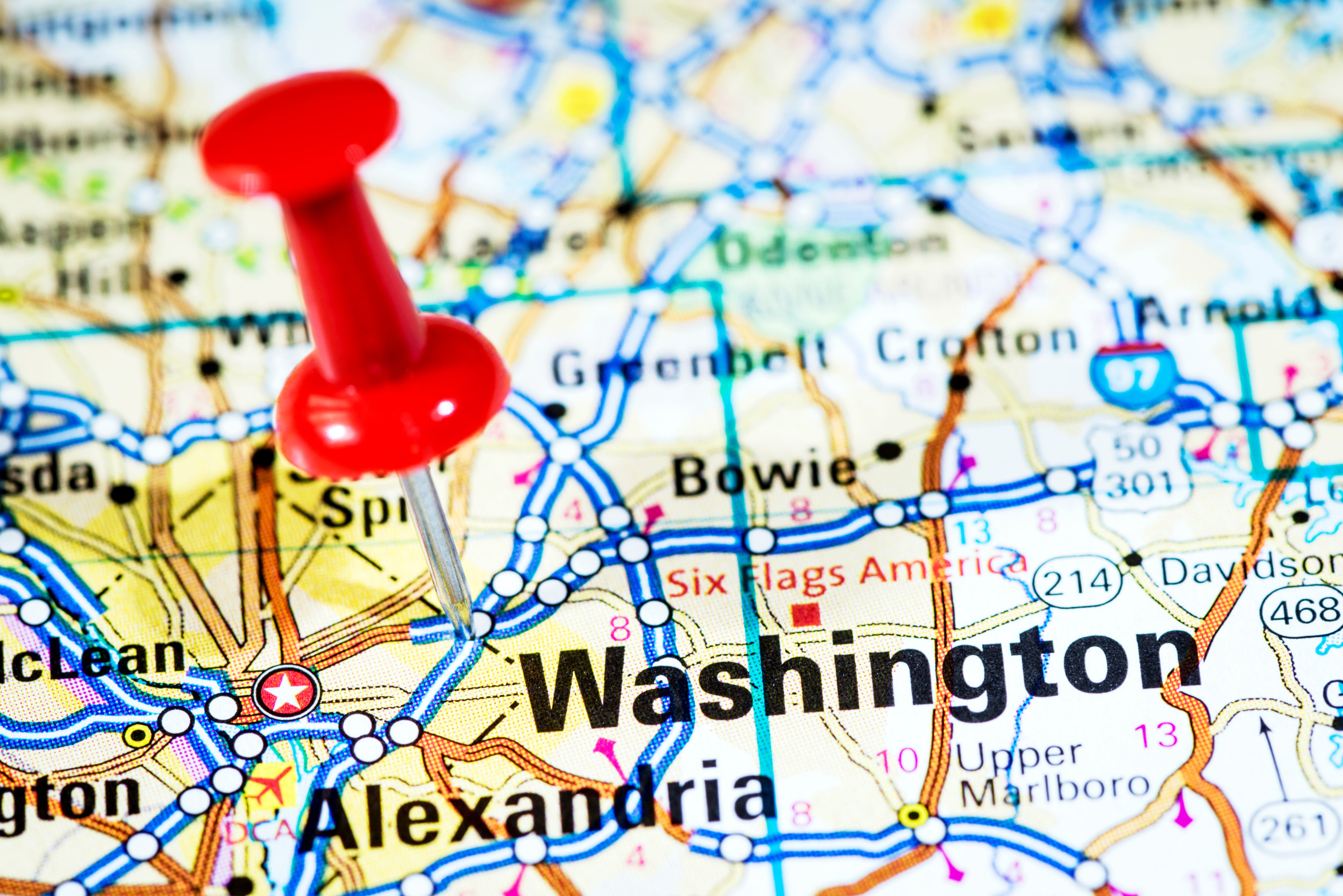 El Departamento de Policía Metropolitana de Washington, D:C:,  publicó un mapa en donde los menores de edad no podrán reunirse.