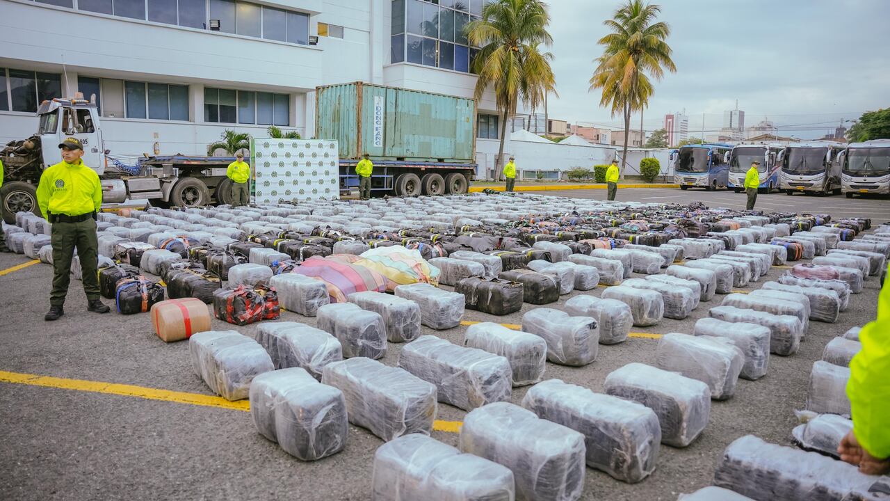 Incautación de cargamento de marihuana en Cali
