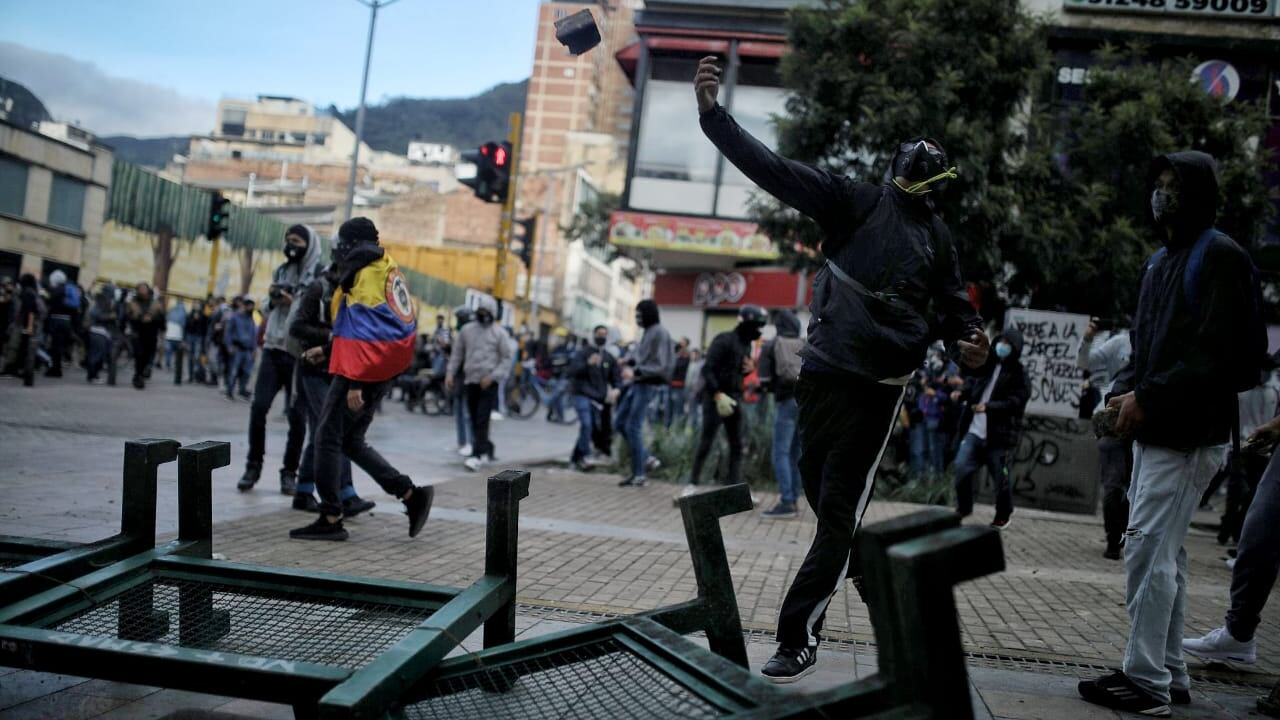 Paro del 21 de septiembre en la Plaza de Bolivar /Foto Esteban Vega La-Rotta