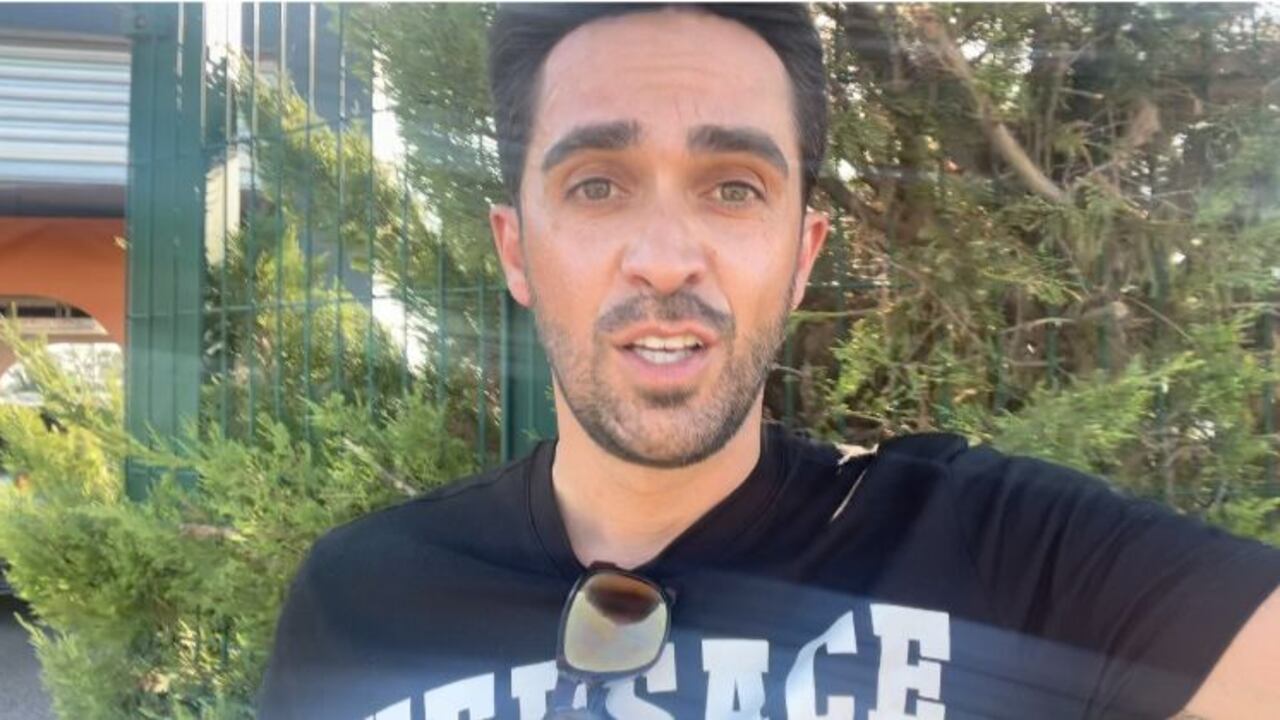 Alberto Contador, panelista de SEMANA en la ruta.