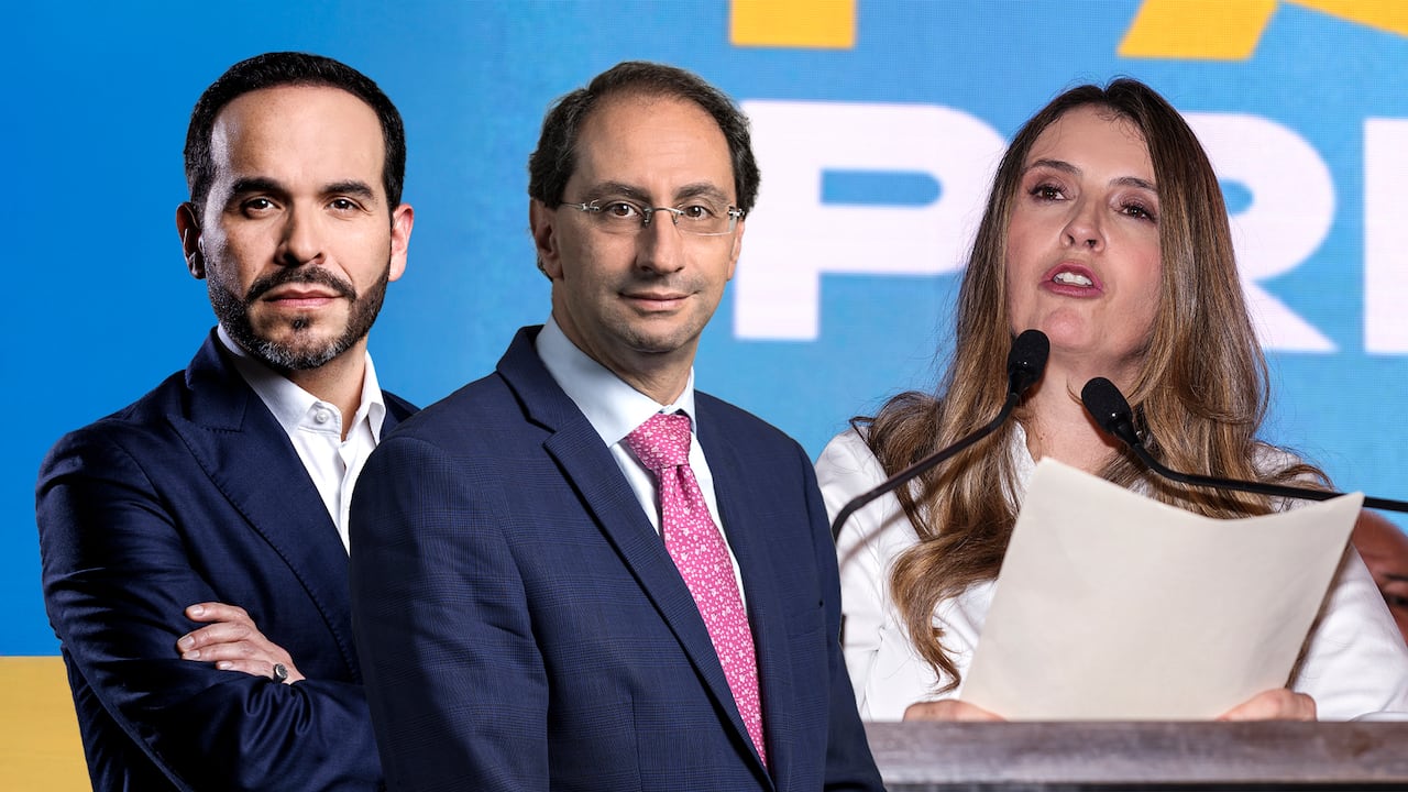 De izquierda a derecha: Abelardo de la Espriella, José Manuel Restrepo y Paloma Valencia