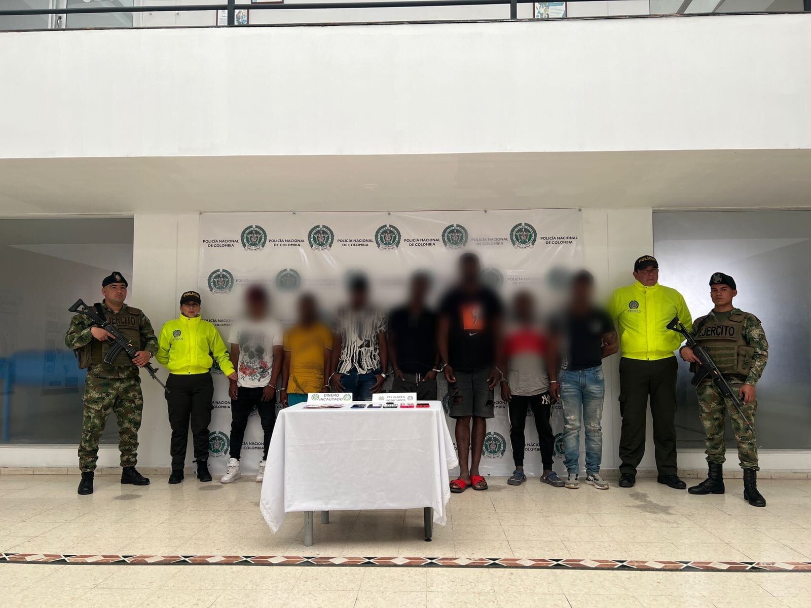 Los capturados están a la espera de la realización de las audiencias.