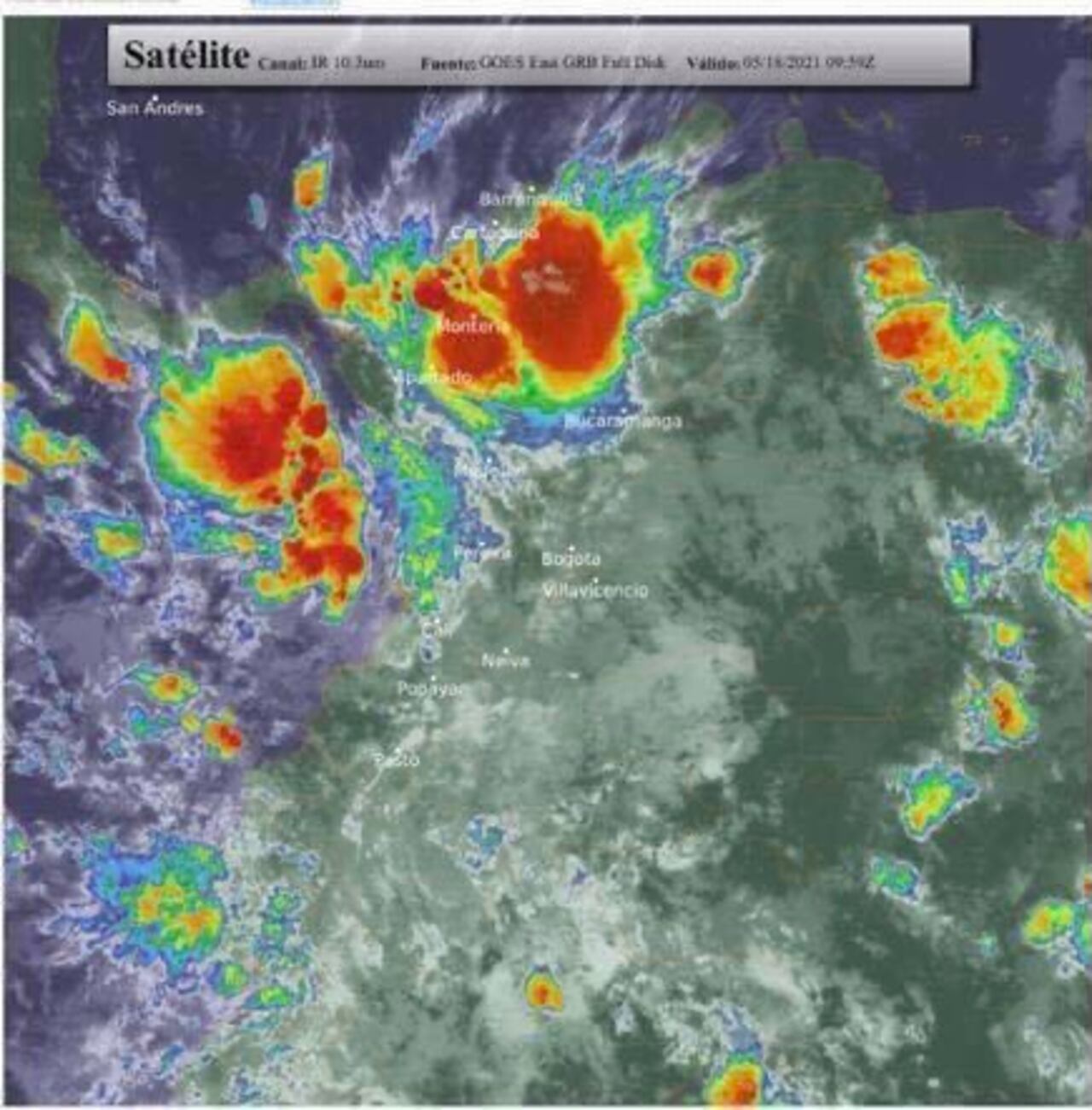 El IDEAM entrega pronóstico del estado del tiempo