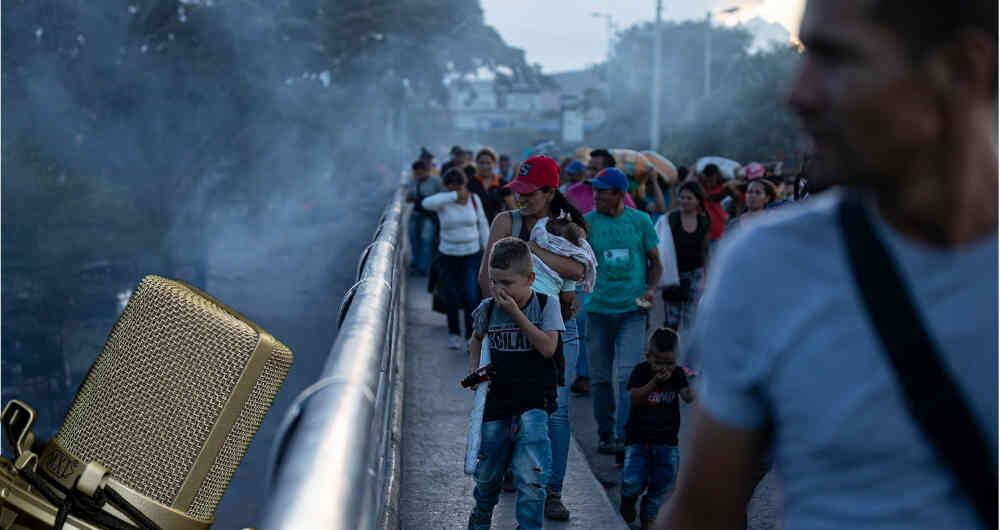 Puente Simón Bolívar en la frontera de Colombia con Venezuela.