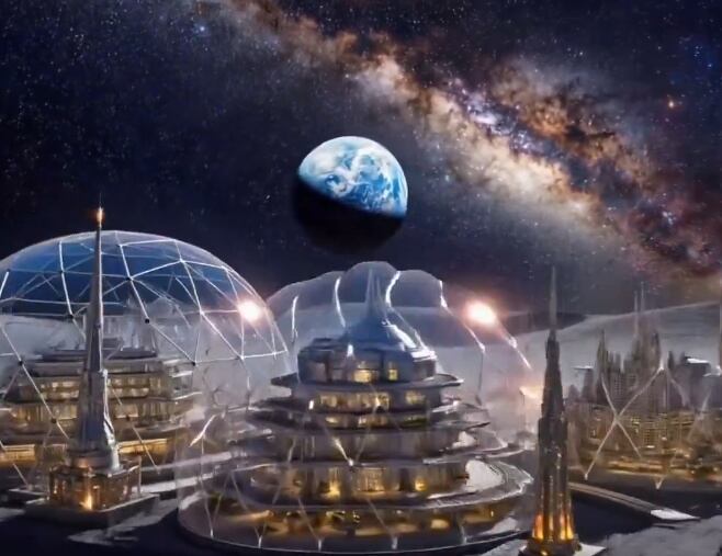 Dentro de las estructuras se aprecian edificios circulares distribuidos en varios niveles.