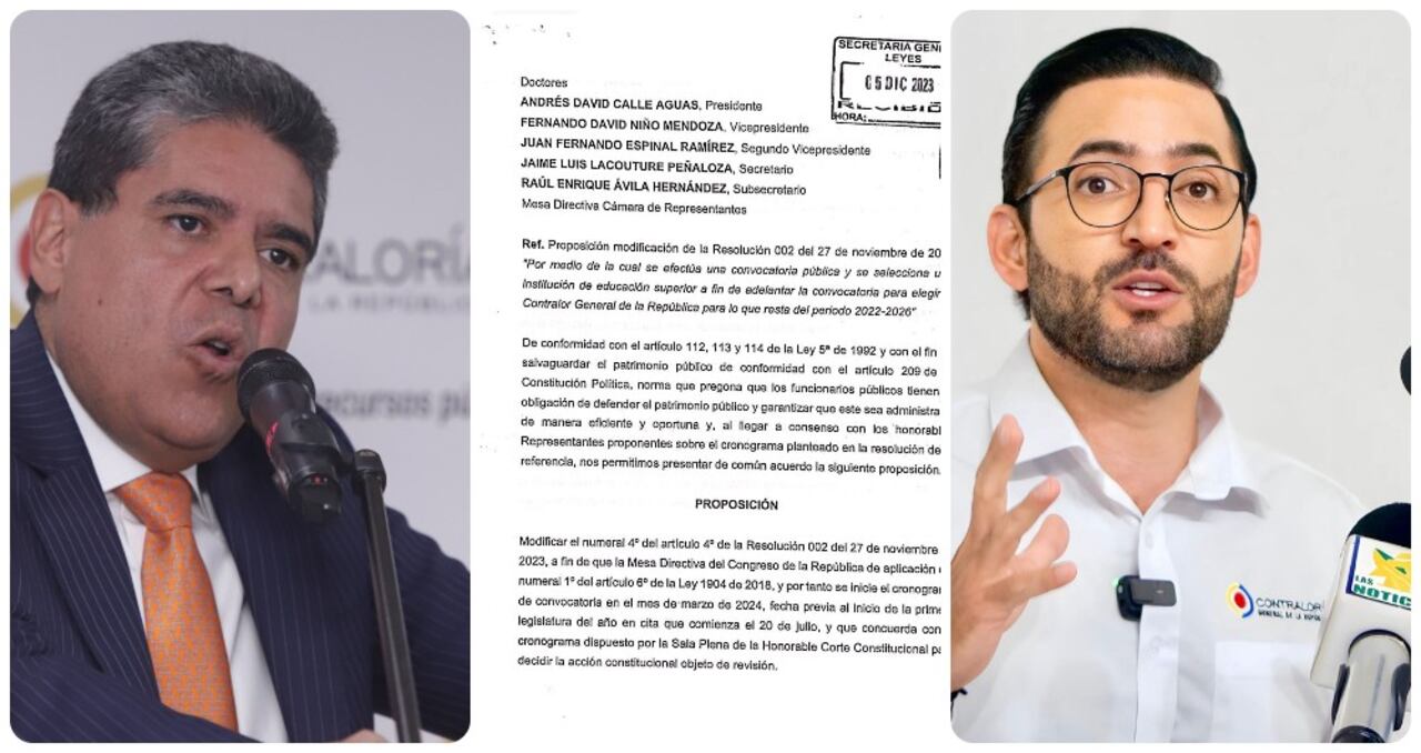 Carlos Hernán Rodríguez, Carlos Mario Zuluaga y el documento de proposición.