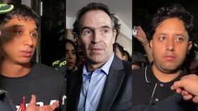 De izquierda a derecha: Jacobo de Jesús Valenciano, Federico Gutiérrez y Eddy Santiago Cuadros.
