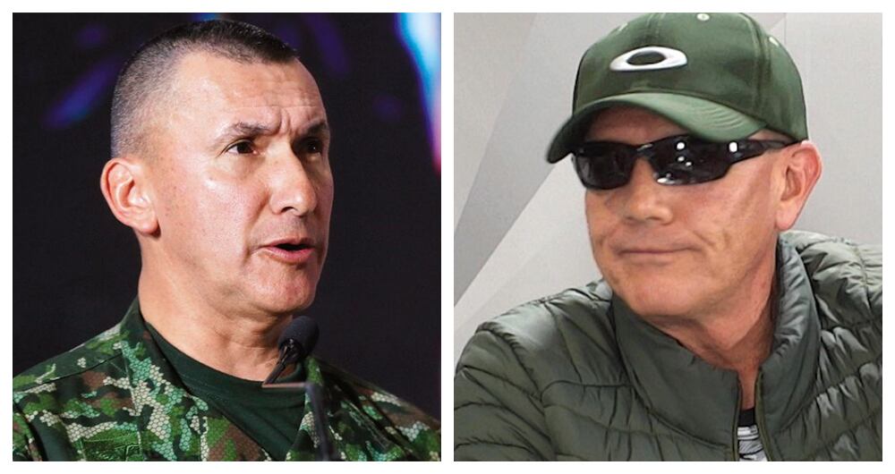 El comandante del Ejército, el general Luis Ospina, y el profesor de inglés Leonardo Colmenares