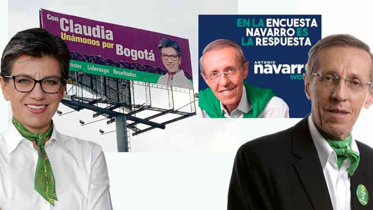 Los dos precandidatos están en campaña porque compiten por el aval de la Alianza Verde.