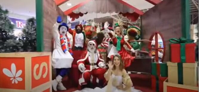 Papá Noel en el Centro Comercial Santafé