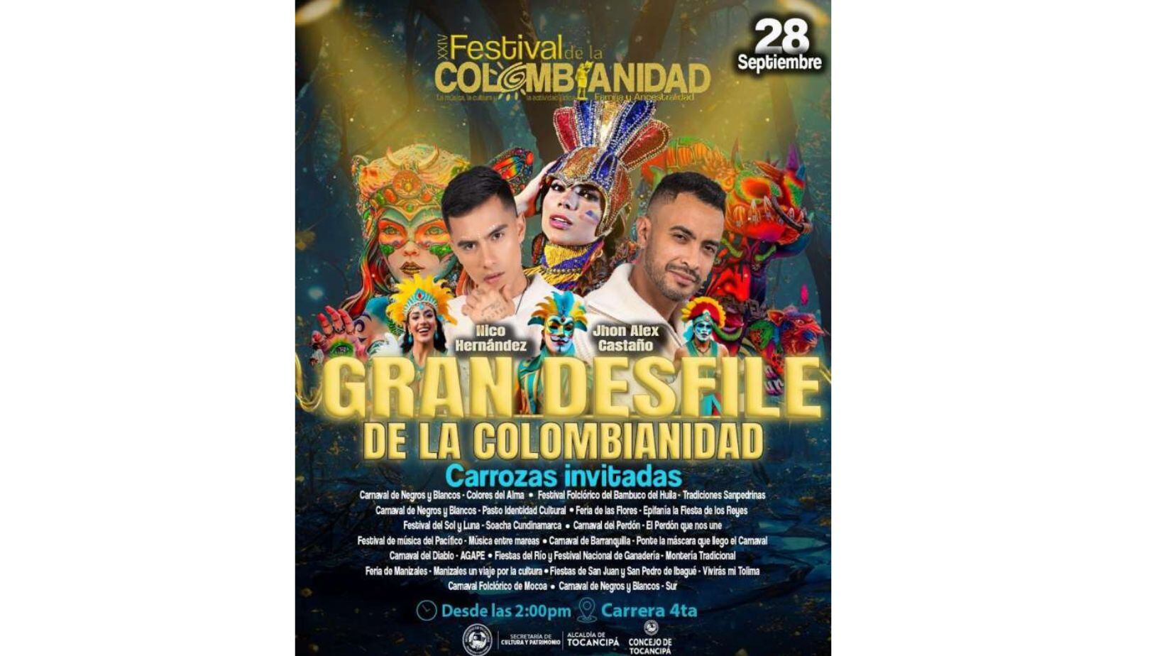 Tocancipá anuncia el XXIV Festival de la Colombianidad: su programación incluye concursos, desfiles y grandes conciertos