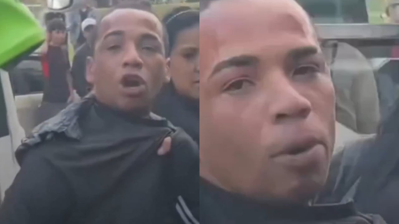 Este es el momento en el que el hombre es capturado y dice las palabras que han desatado indignación.