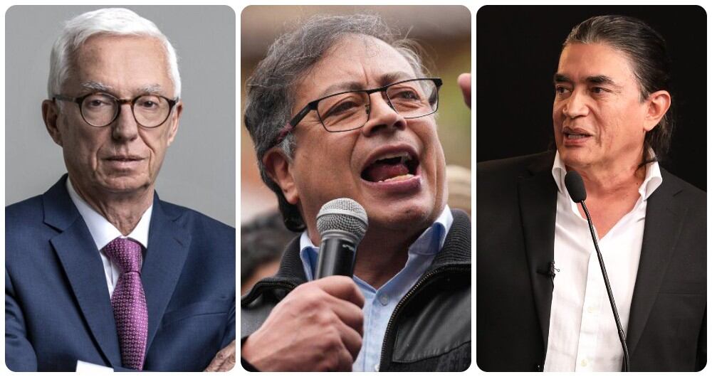 Jorge Enrique Robledo, Gustavo Petro y Gustavo Bolívar.