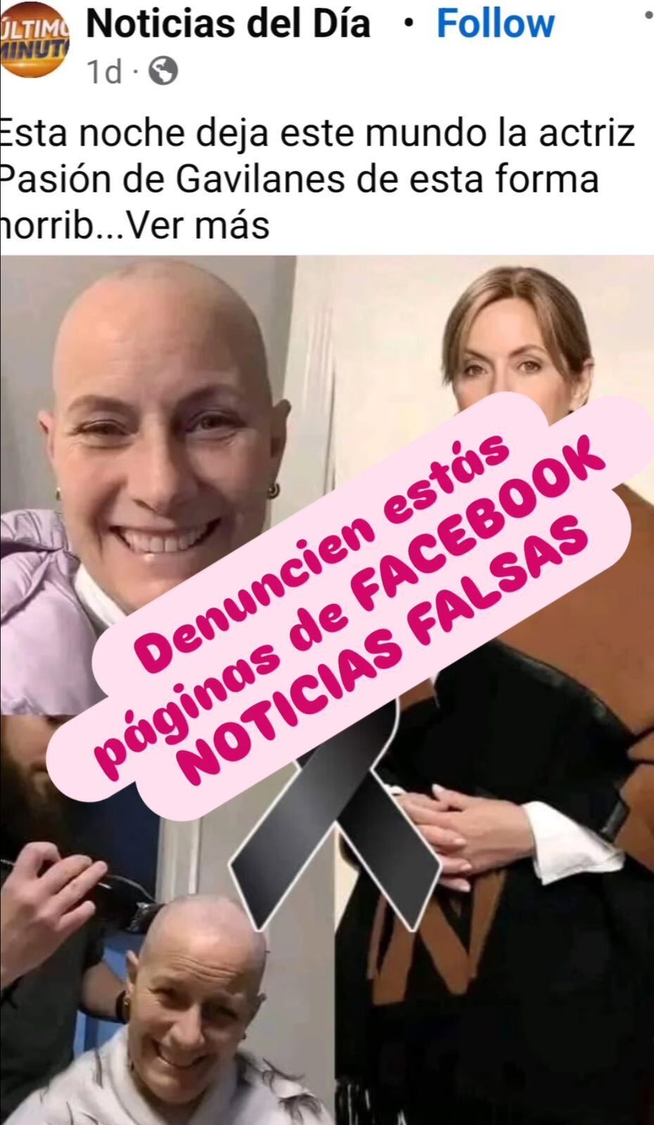 Cuenta de Facebook afirman que Kristina Lilley  falleció hace pocas horas.