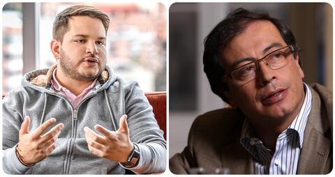 Nicolás Alcocer Petro y Gustavo Petro.