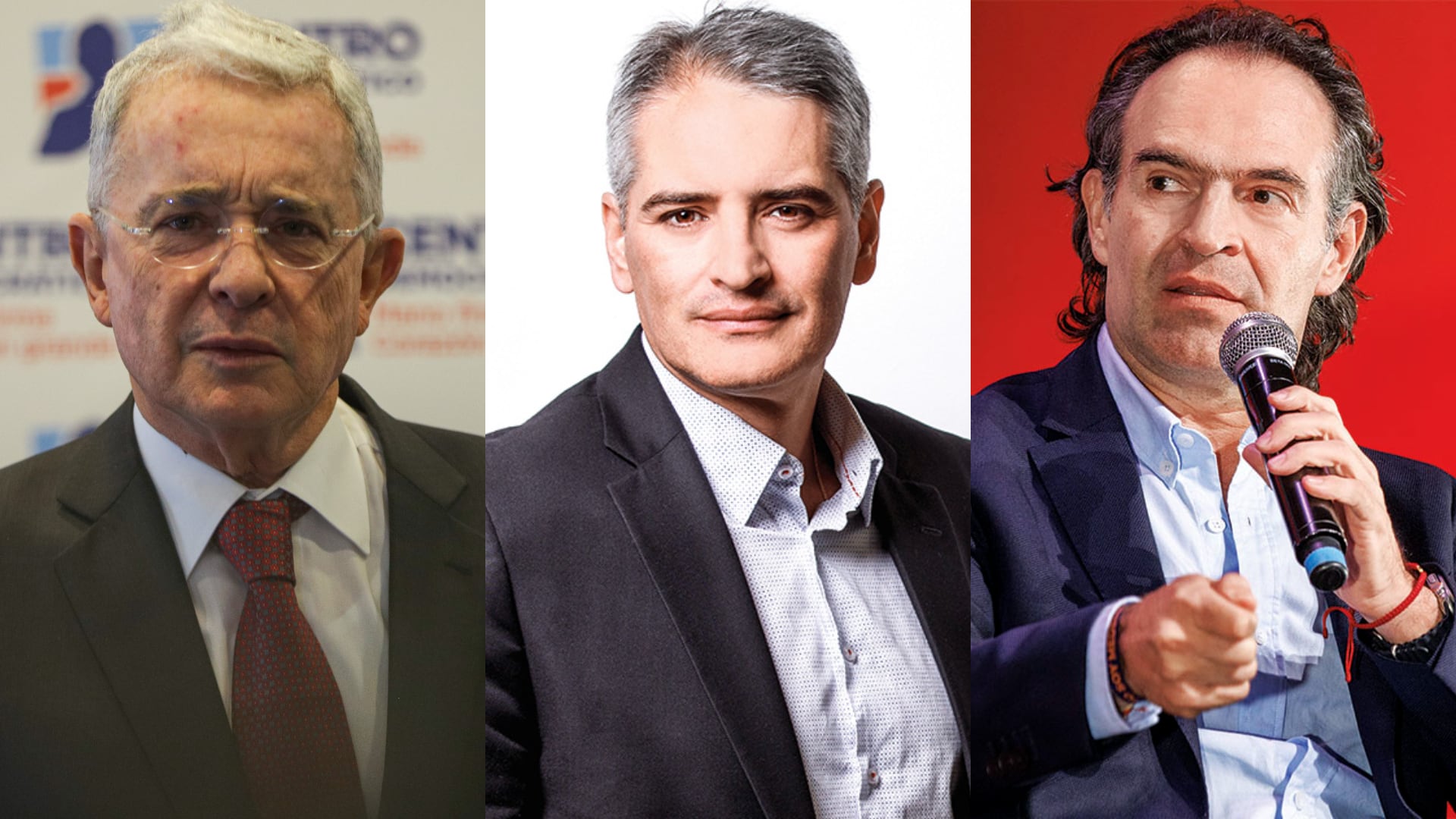 Álvaro Uribe, Andrés Julián Rendón y Federico Gutiérrez.