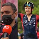 Rigoberto Urán, Juan Manuel Gárate y Richard Carapaz.