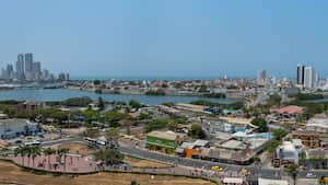 Panoramic photograph of Cartagena, Colombia