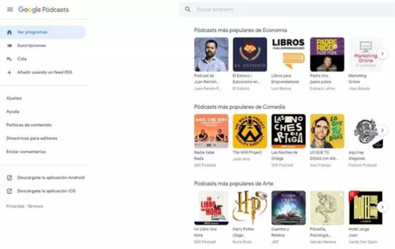 Se aplaza a junio el cierre a nivel internacional de Google Podcasts.