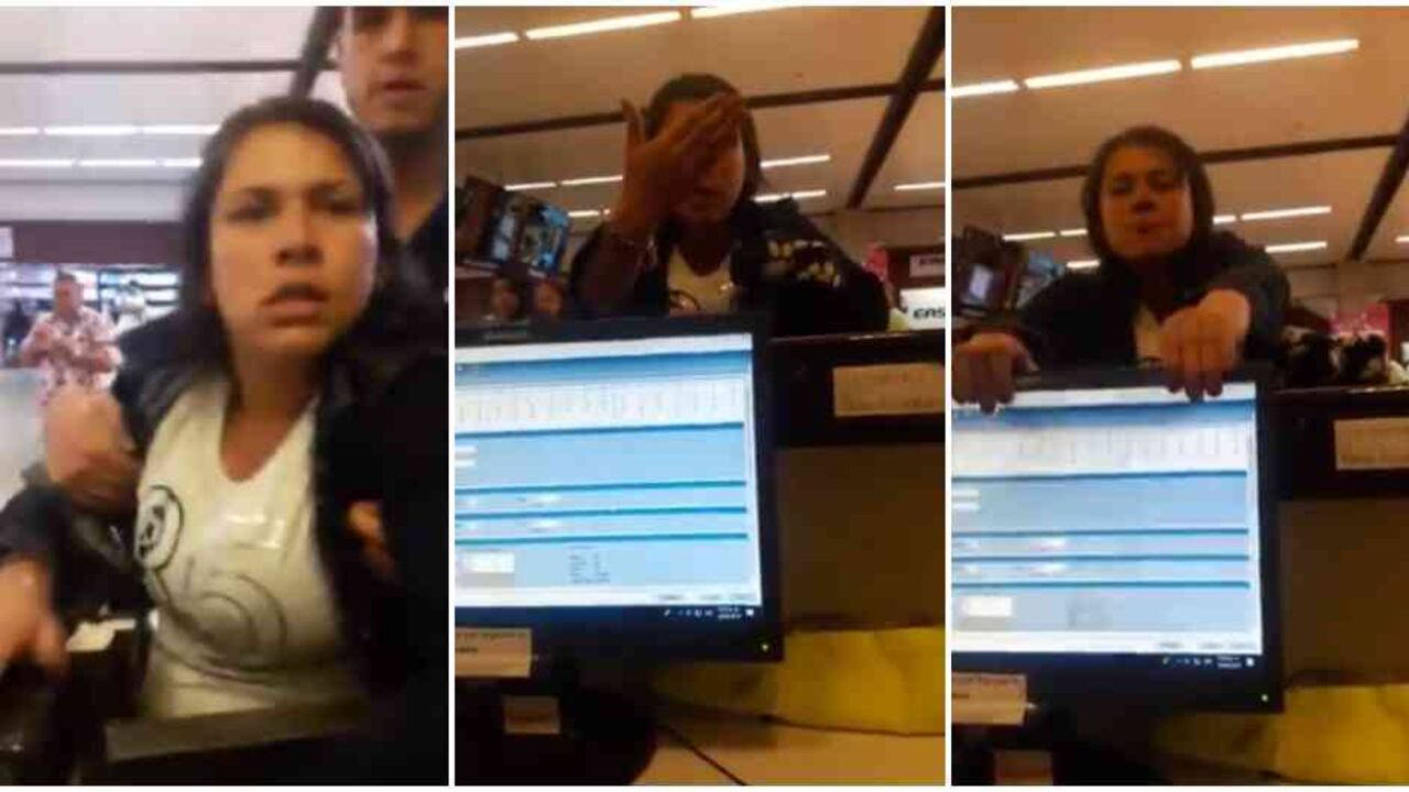 La pasajera se salió de casillas y atacó los equipos de cómputo de la aerolínea.