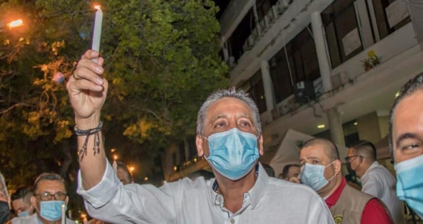 El alcalde de Neiva, Gorky Muñoz Calderón