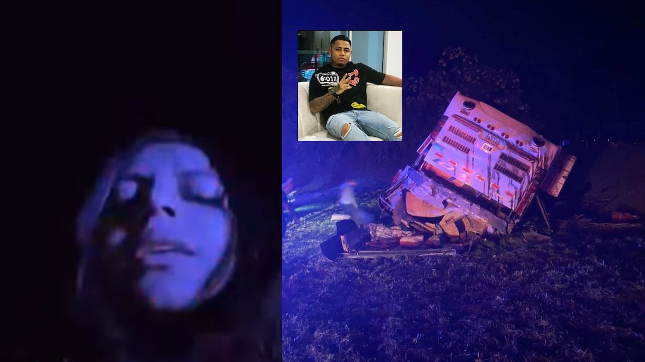 La artista vallenata Natalia Curvelo transmitió el accidente donde su hermano y su estilista perdieron la vida. Montaje Semana / Foto tomada de @__jorgebernal