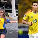 Luisa Duque y James Rodríguez durante el Mundial 2026.