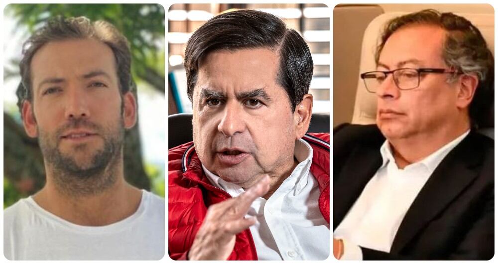 Martín Santos, Juan Fernando Cristo y Gustavo Petro.