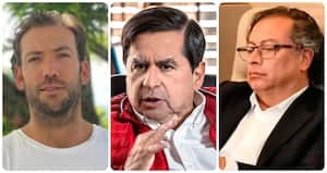 Martín Santos, Juan Fernando Cristo y Gustavo Petro.